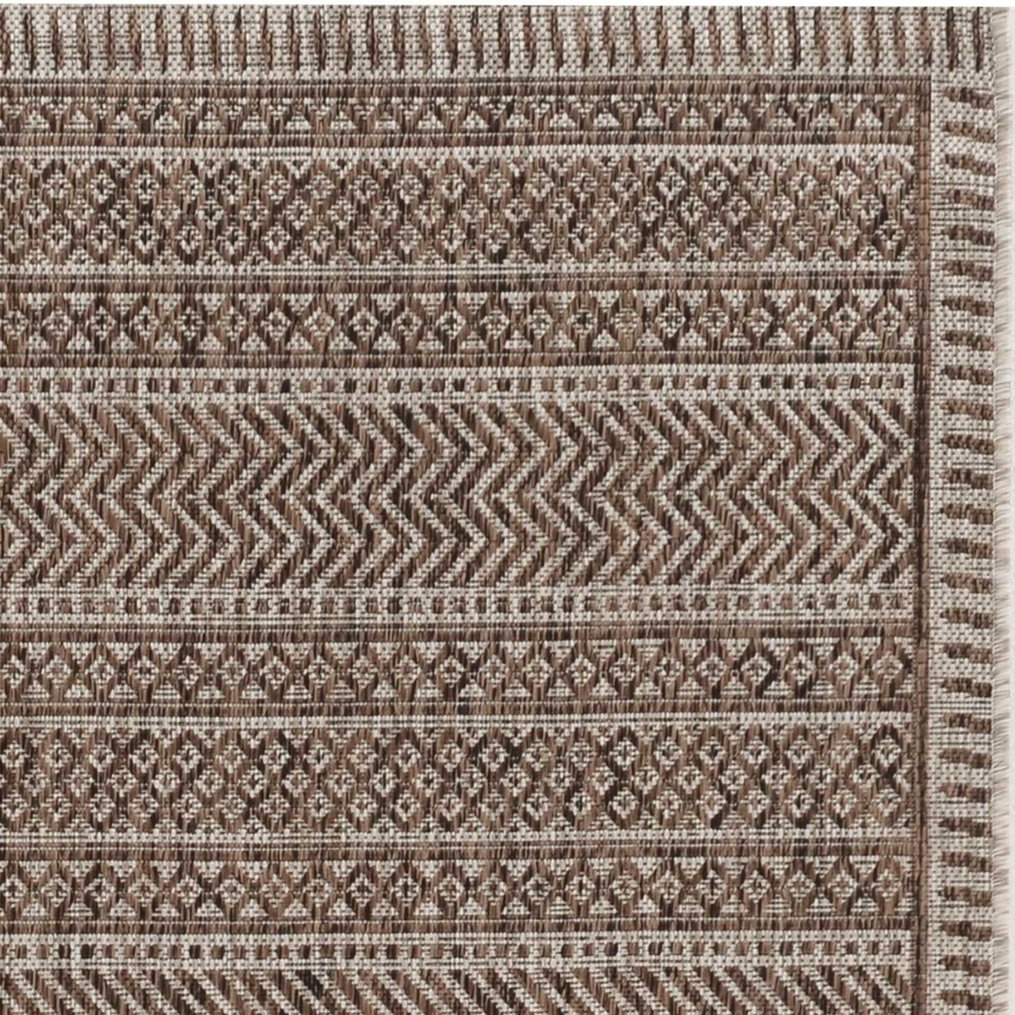 3' X 4' Mocha Polypropylene Area Rug