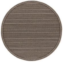 5'X7' Mocha Machine Woven Uv Treated Tribal Indoor Outdoor Area Rug