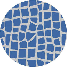 3'X4' Blue Grey Machine Woven Uv Treated Abstract Indoor Outdoor Accent Rug