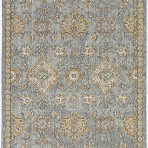 2'X3' Sage Green Machine Woven Vintage Traditional Indoor Accent Rug