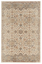 3' X 5' Ivory Floral Vines Area Rug