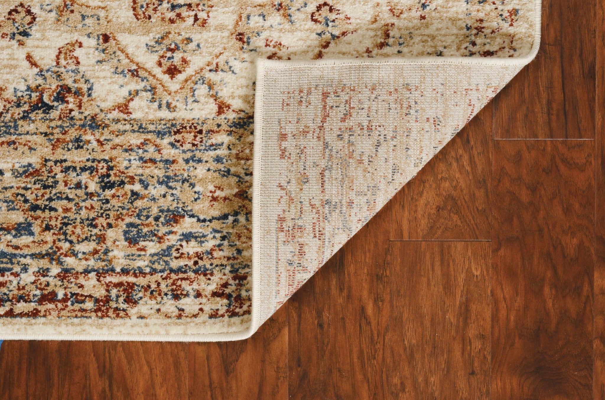 3' X 5' Ivory Floral Vines Area Rug