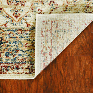 3' X 5' Ivory Floral Vines Area Rug