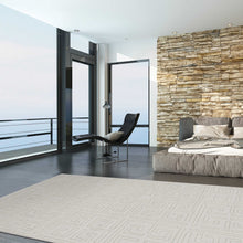 8'X10' Beige Machine Woven Bordered Floral Indoor Area Rug