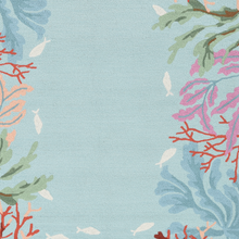 2' X 3' 藍色聚酯地毯