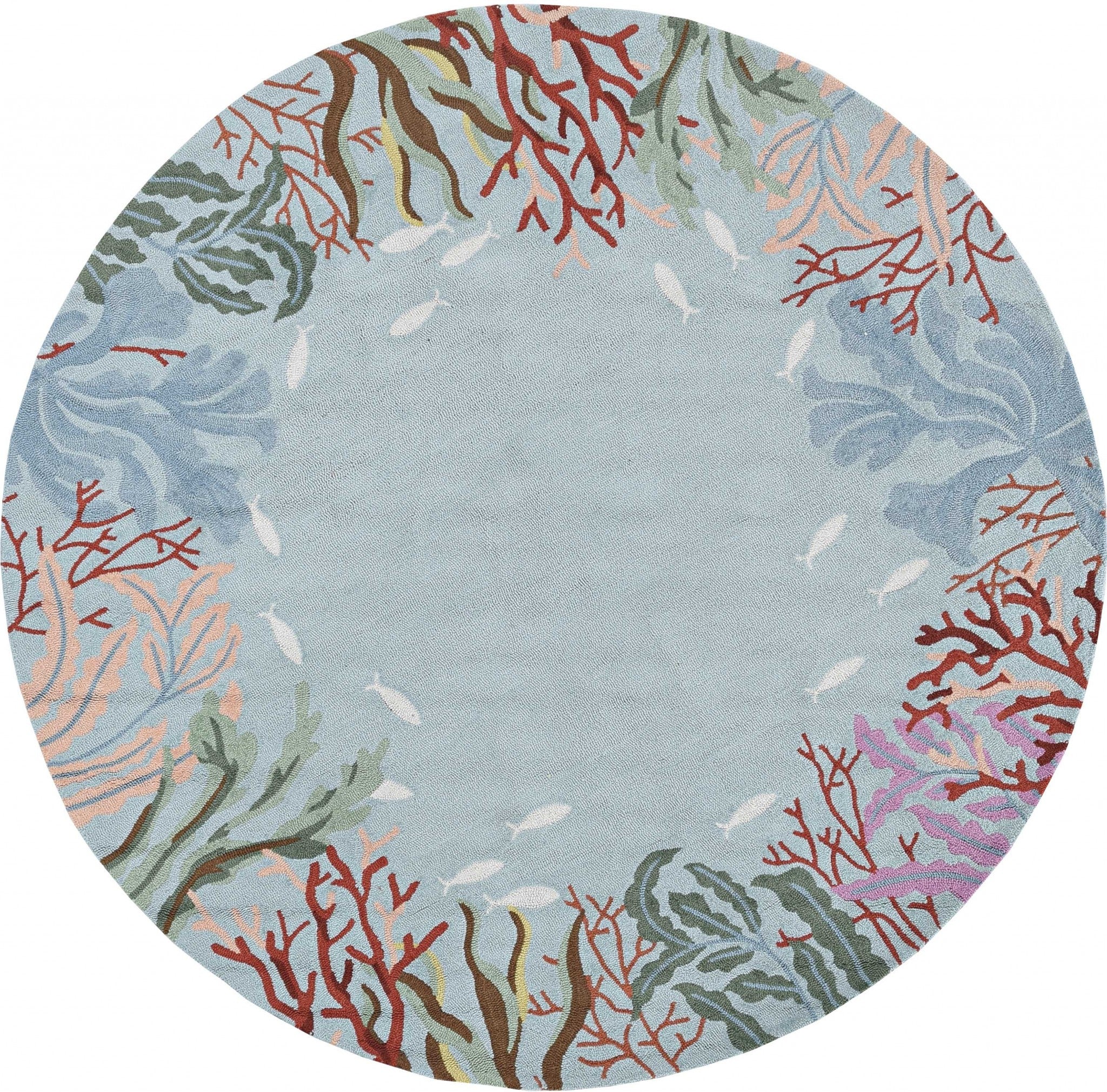 2' X 3' 藍色聚酯地毯