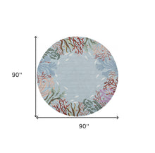 2' X 3' 藍色聚酯地毯