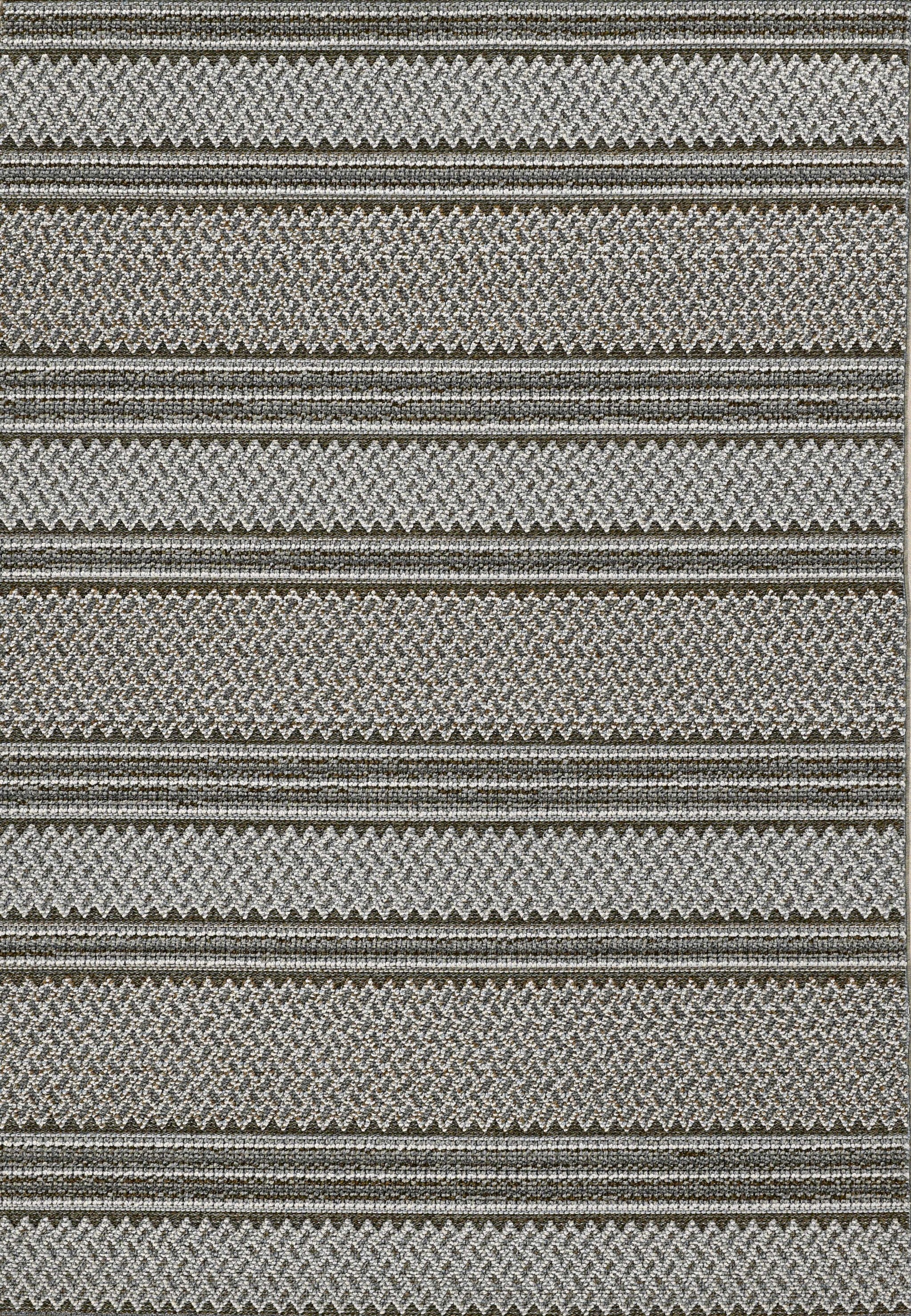 4' X 6' Grey Geometric Lines Area Rug