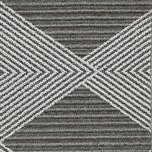 4' X 6' Grey Or Ivory Geometric Diamond Area Rug
