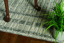 2' X 8' Grey Bordered Runner Rug