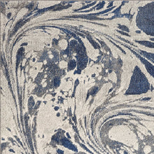 3'X5' Grey Blue Machine Woven Marble Indoor Area Rug