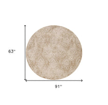 2' X 8' Sand Faded Spades Runner Rug