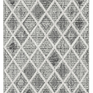 144 X 180 Charcoal Polyester Rug