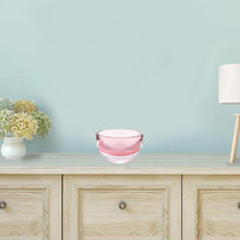 Cuenco de cristal rosa sin plomo, fabricado en Europa, soplado a boca, 6