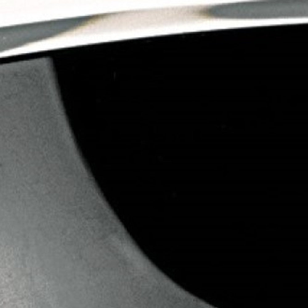 Cuenco negro azabache sin plomo de 6 cristales soplados a boca fabricados en Europa