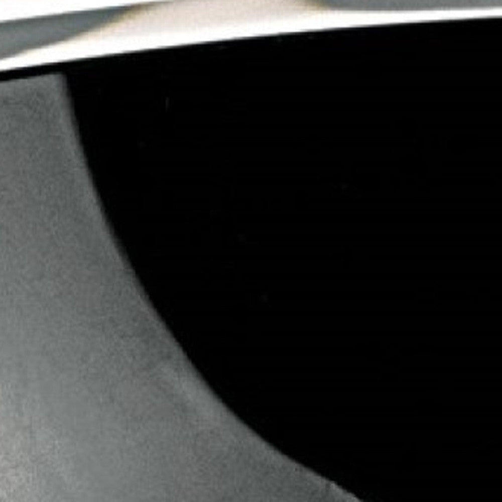 Cuenco negro azabache sin plomo de 6 cristales soplados a boca fabricados en Europa