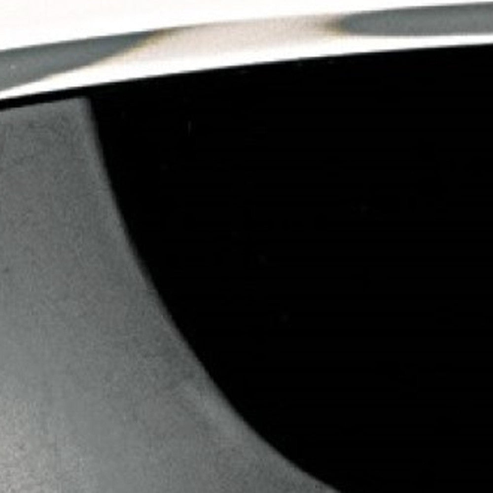 Cuenco negro azabache sin plomo de 6 cristales soplados a boca fabricados en Europa