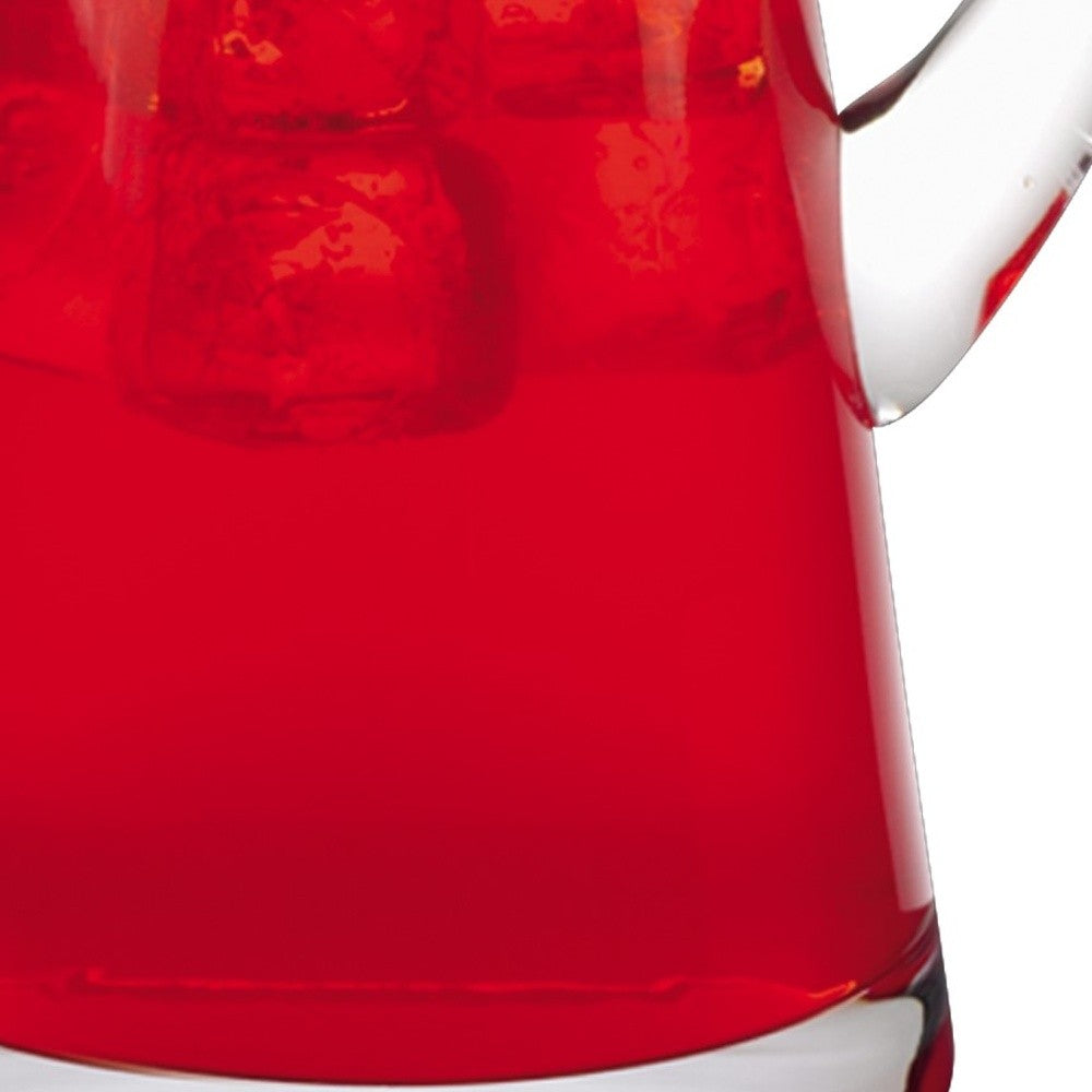 10 Mouth Blown Crystal European Made Lead Free Crystal Pitcher 54Oz