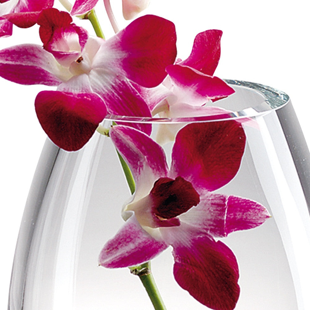 Mouth Blown Crystal European Made Crystal Vase 7”