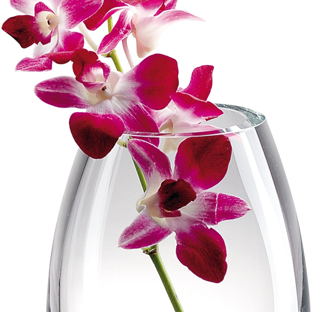 Mouth Blown Crystal European Made Crystal Vase 7”