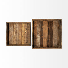 Natural Brown Reclaimed Wood Tray