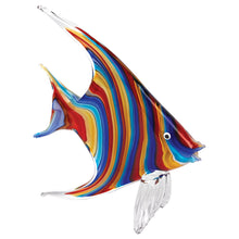 8 Mouth Blown Rainbow Tropical Fish Art Glass