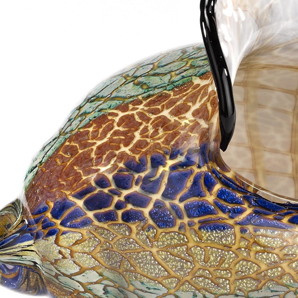 5 Mouth Blown Large Conch Shell Artistic Glass