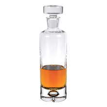 Mouth Blown European Crystal Round Decanter 28 Oz