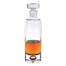 Mouth Blown European Crystal Round Decanter 28 Oz