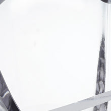 Cuenco de corazón de cristal europeo soplado a boca o votivo