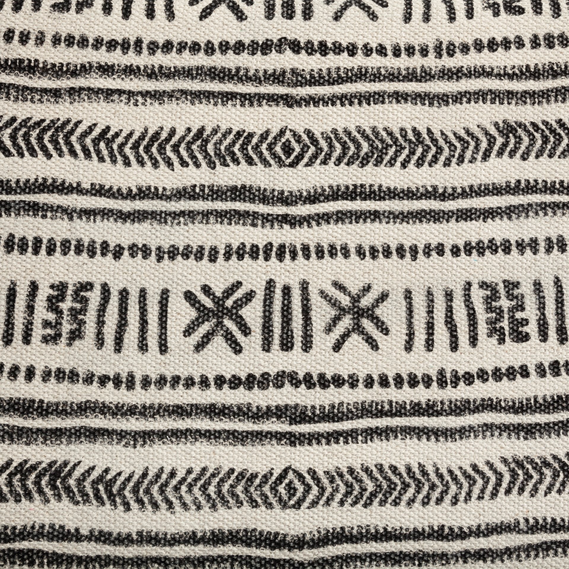 Rectangular Indian Mango Wooddark-Brown Finish W Upholstered Gray And White Patterned Seat Accent Bench