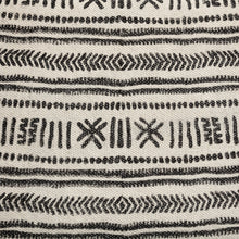 Rectangular Indian Mango Wooddark-Brown Finish W Upholstered Gray And White Patterned Seat Accent Bench