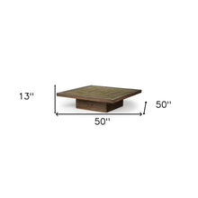Square Solid Wood Table And Base Coffee Table