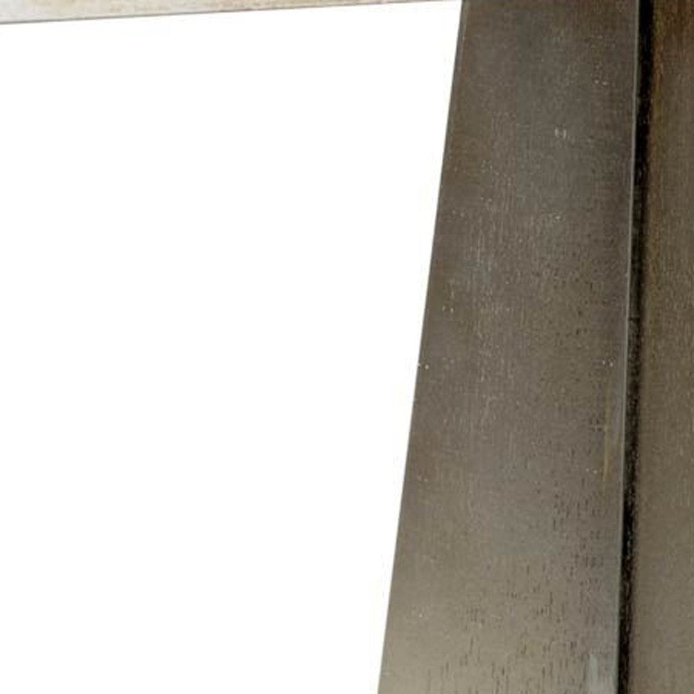 Caja de espejo de madera de champán