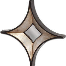 Star Champagne Wood Frame Wall Mirror