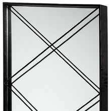 Rectangular Black Metal Frame Wall Mirror