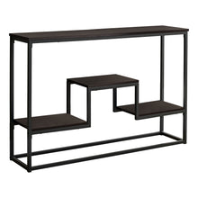 Mesa decorativa de consola de pasillo espresso rectangular de 48