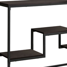 Mesa decorativa de consola de pasillo espresso rectangular de 48