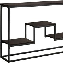 Mesa decorativa de consola de pasillo espresso rectangular de 48