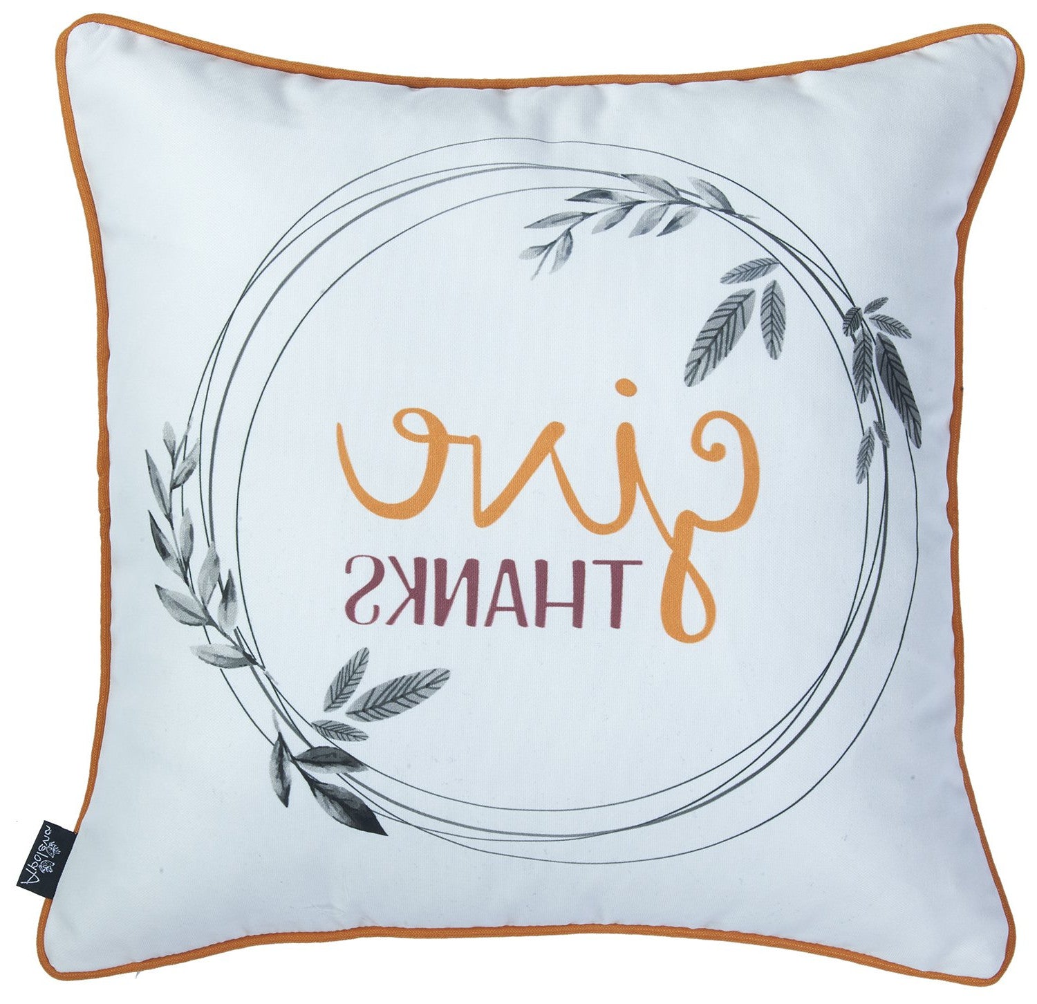 Set Of 4 18" Thanksgiving Pie Throw Pillow Cover In Muliticolor