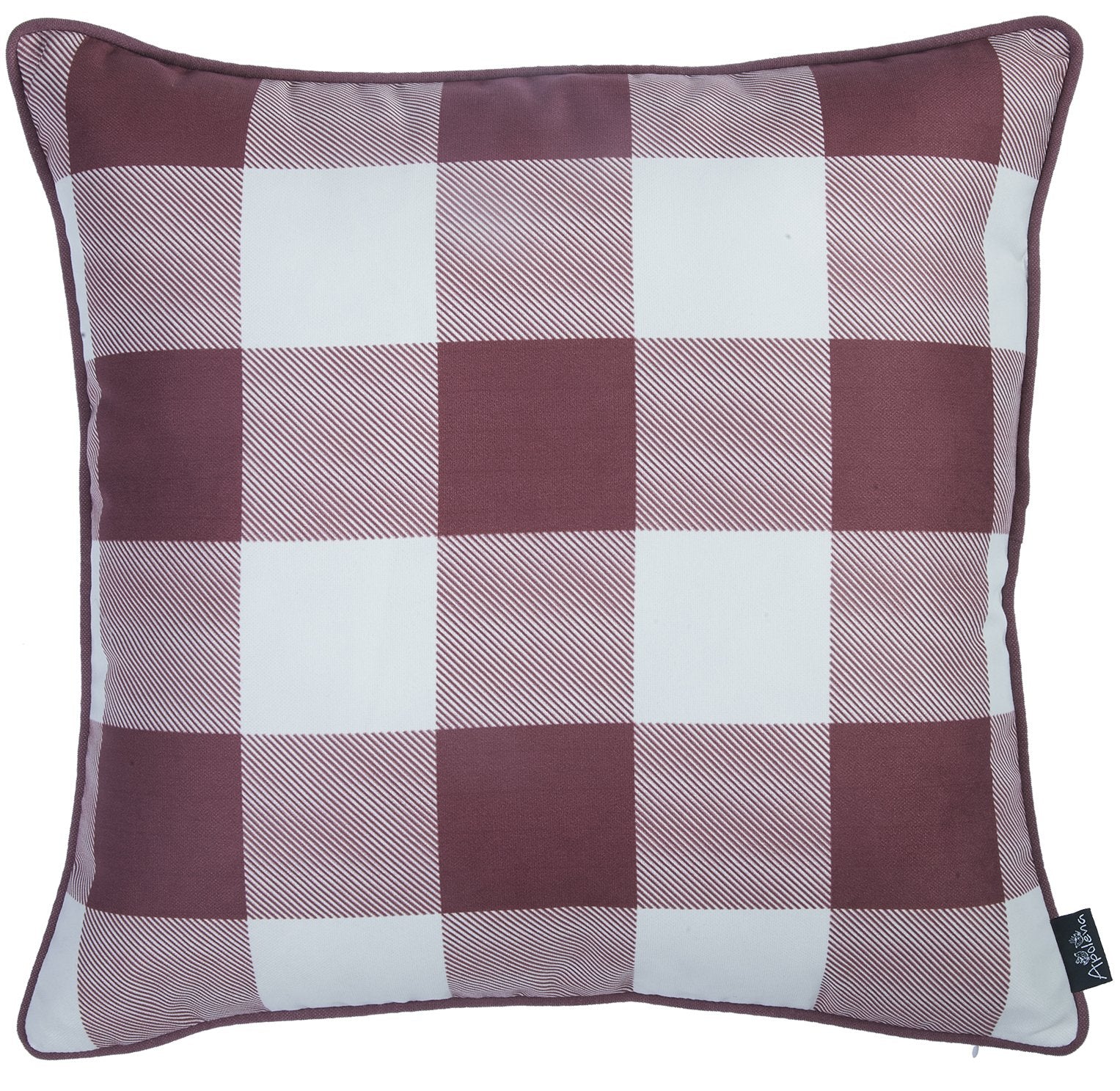 Set Of 2 18" Fall Thanksgiving Gingham Throw Pillow Cover