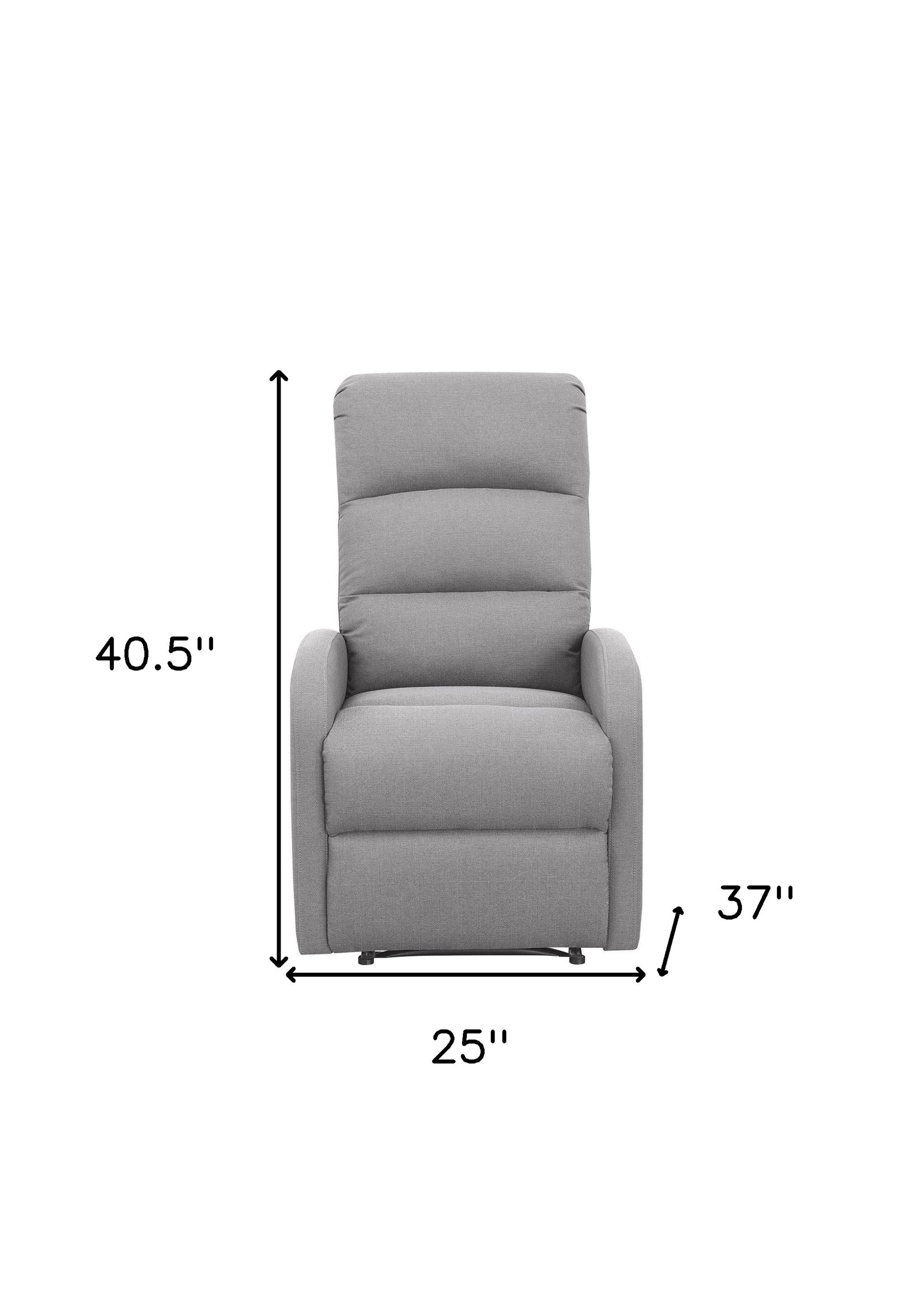 Relaxing Dawn Gray Recliner Chair