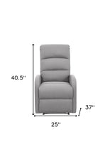 Relaxing Dawn Gray Recliner Chair