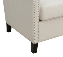 Beige Upholstered Accent Chair