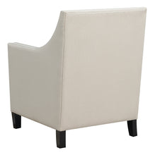 Beige Upholstered Accent Chair