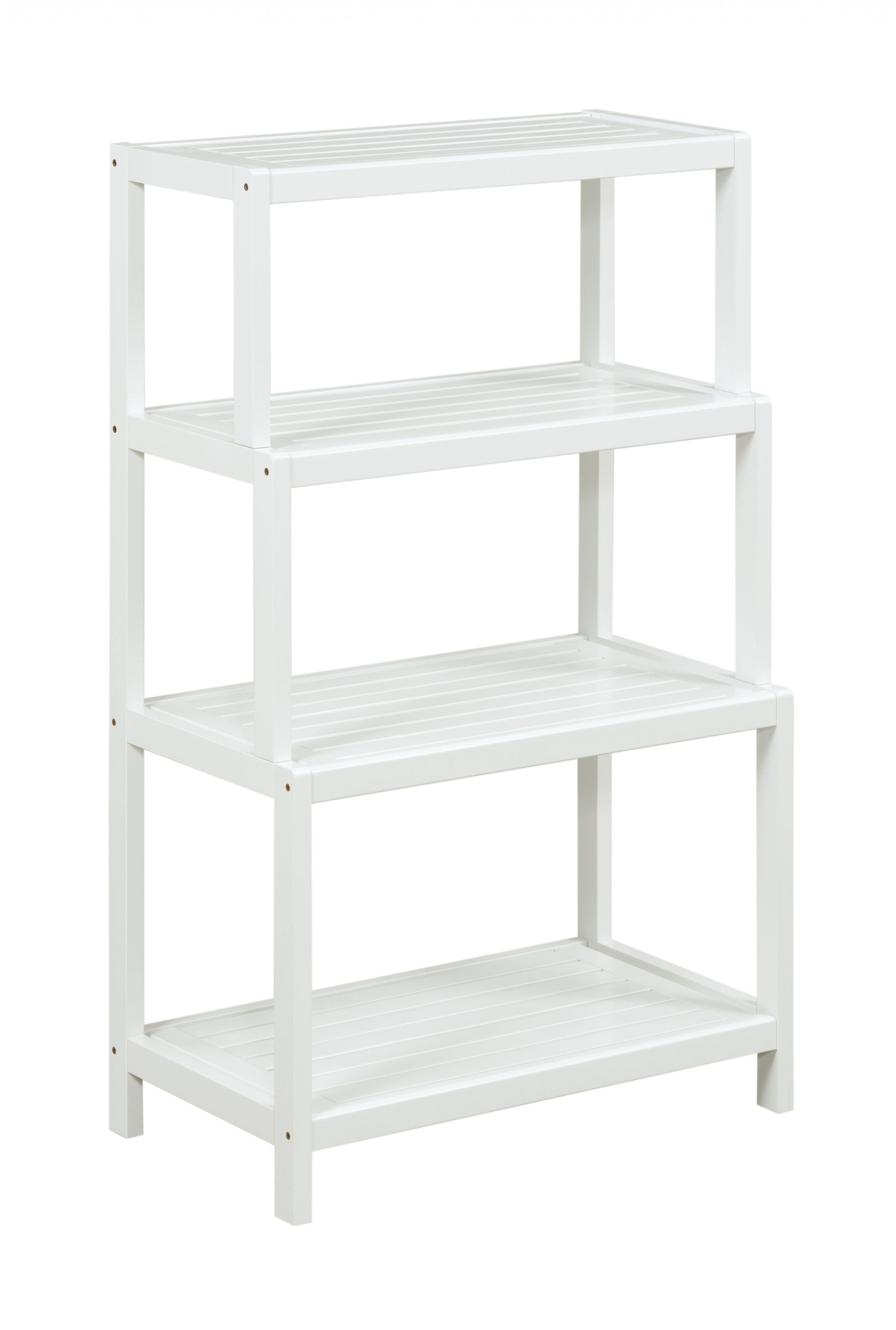 37" Bookcase With 4 Shelves In White