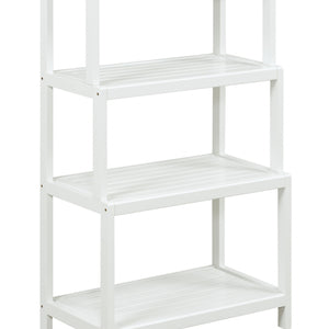 37" Bookcase With 4 Shelves In White