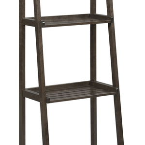 60" Ladder Bookcase With 4 Shelves In Espresso