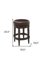 Counter Height Stool In Distressed Walnut Finished