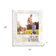 13X19 Rustic White Washed Picture Frame With Plexiglass Holder